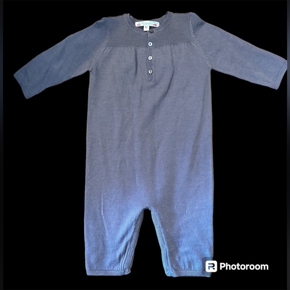 NWT - New Grey-Brown Unisex Lightweight 100% Wool Bodysuit - Picture 2 of 5